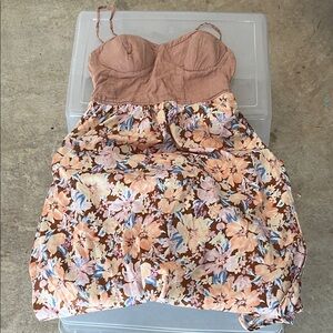 Floral Backless Dress